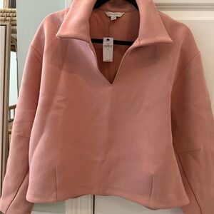 Banana Republic Pink Pullover Sweatshirt